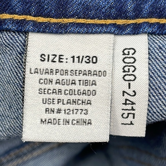 NWT Flying Angel Carpenter Denim Jean Shorts High Rise Sz 11 30 - Picture 11 of 12